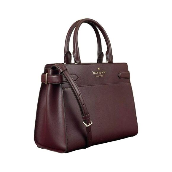 Kate Spade New York Leather Large Satchel Staci in Cherrywood - Picture 14 of 14